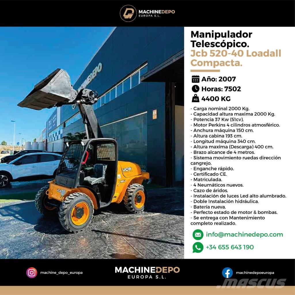 JCB 520-40 Manipuladores telescópicos agrícolas