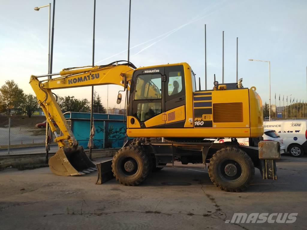 Komatsu pw160-11 Excavadoras de ruedas