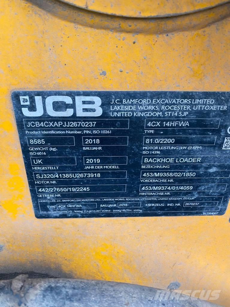 JCB 4 CX Retrocargadoras