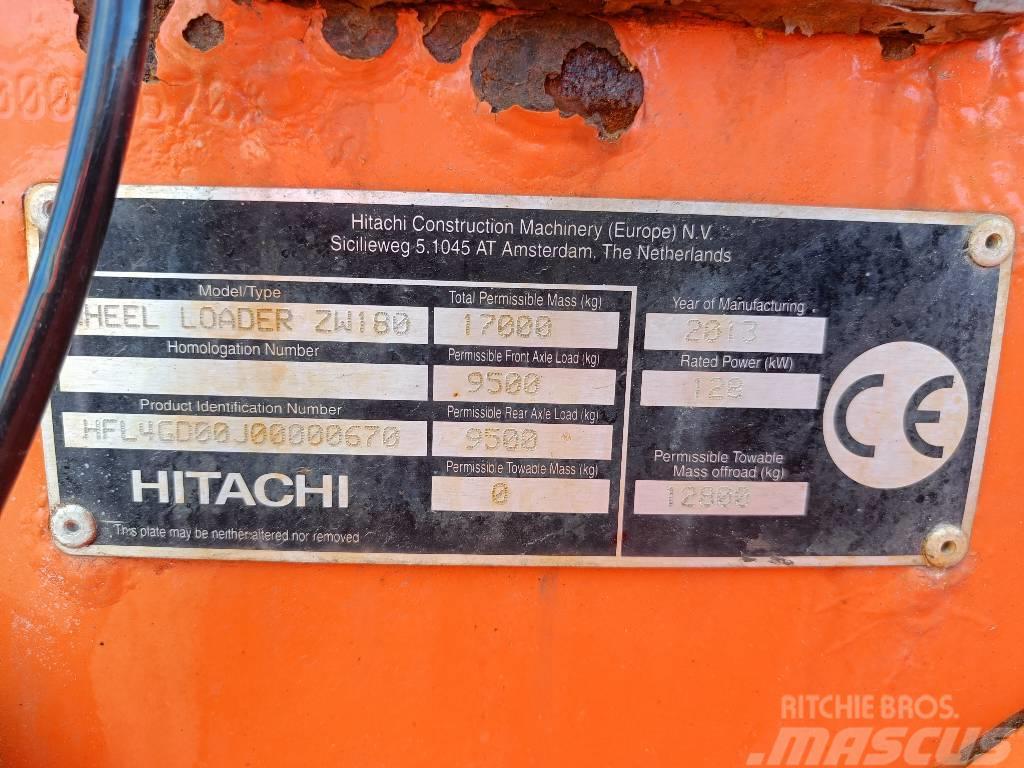 Hitachi ZW 180 Cargadoras sobre ruedas