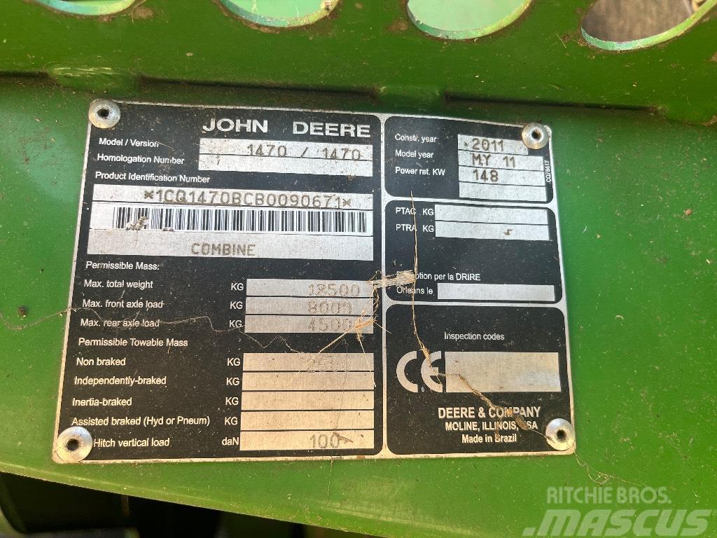 John Deere 1470 Cosechadoras combinadas