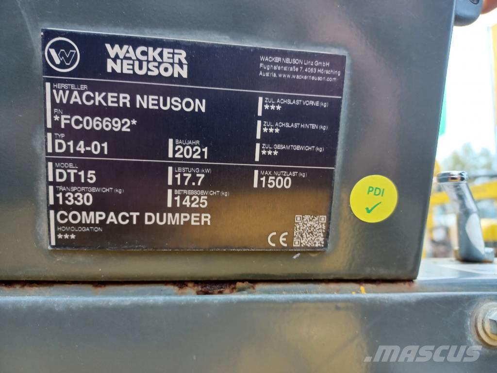 Wacker Neuson DT15 Camiones de volteo sobre orugas