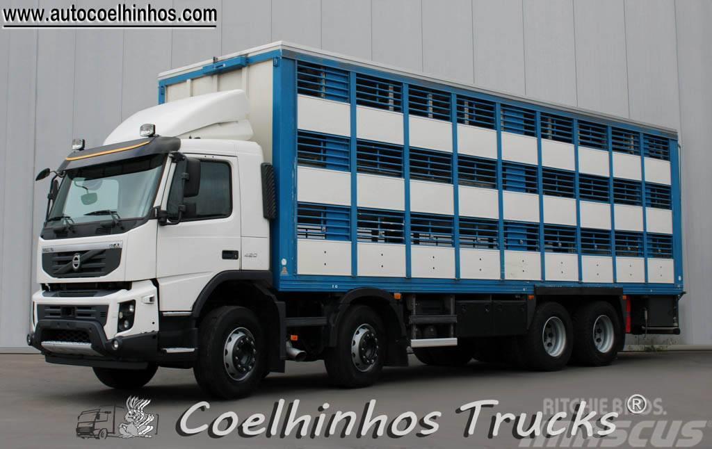 Volvo FMX 420 Camiones para transporte de animales