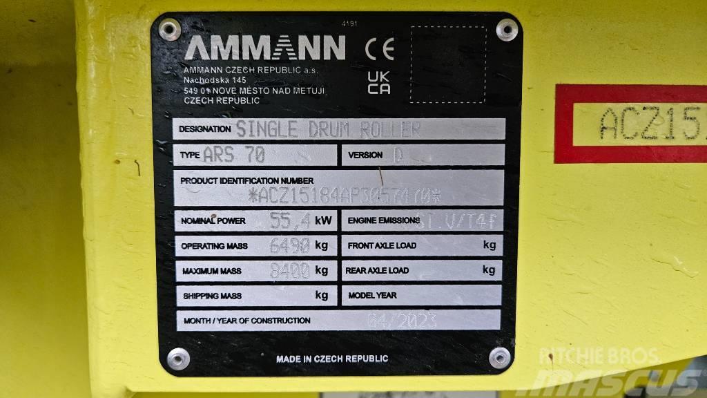 Ammann ARS 70 Rodillos de doble tambor