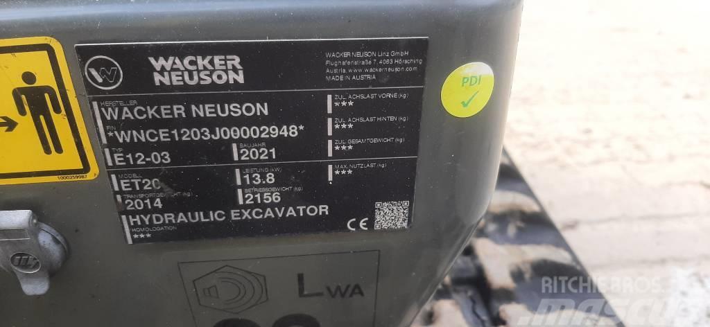 Wacker Neuson ET20 Excavadoras sobre orugas