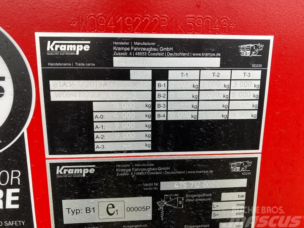 Krampe SK600 Remolques con caja de volteo