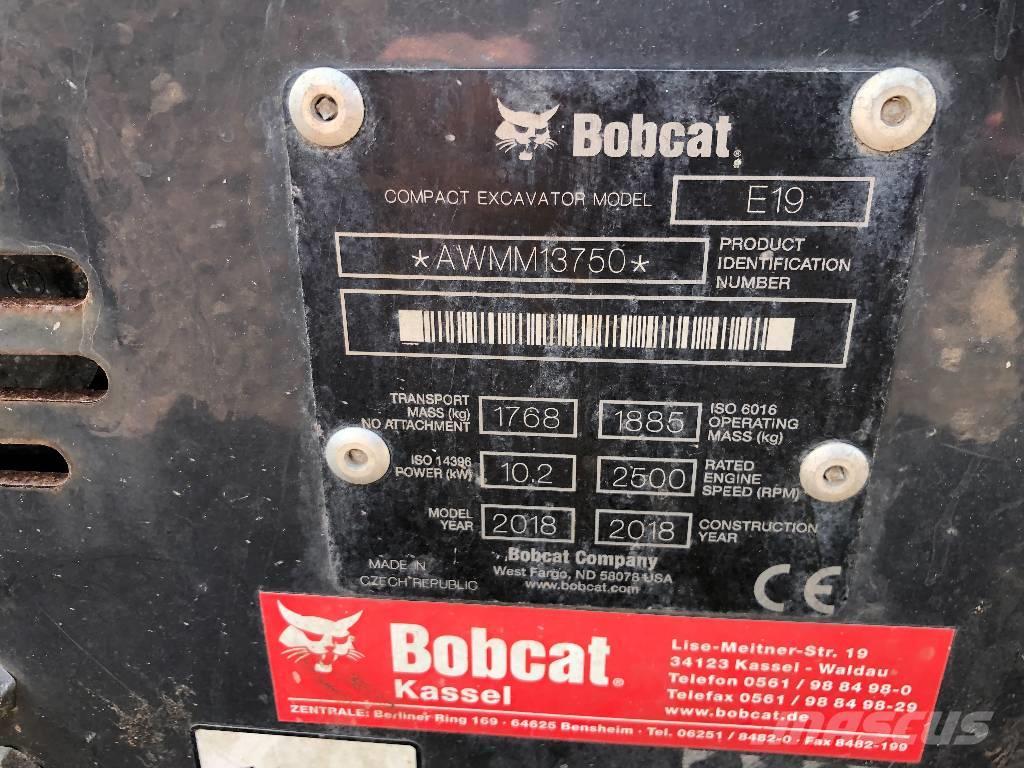 Bobcat E 19 Miniexcavadoras