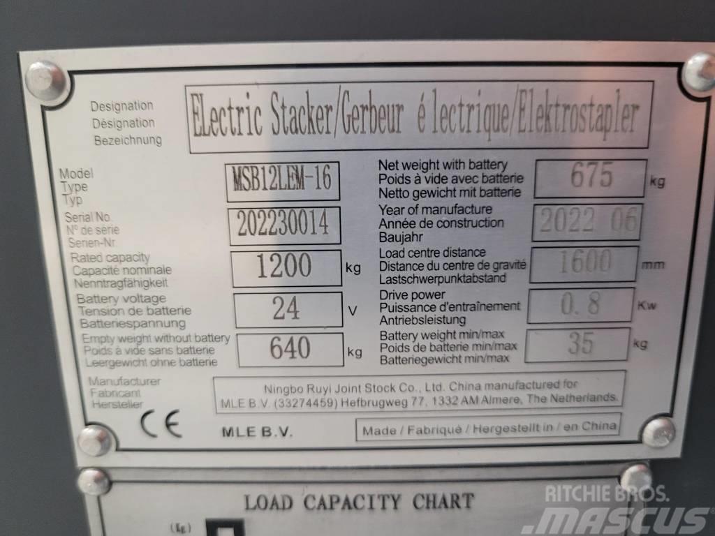 LM MSB12LEM-16 Montacargas manual