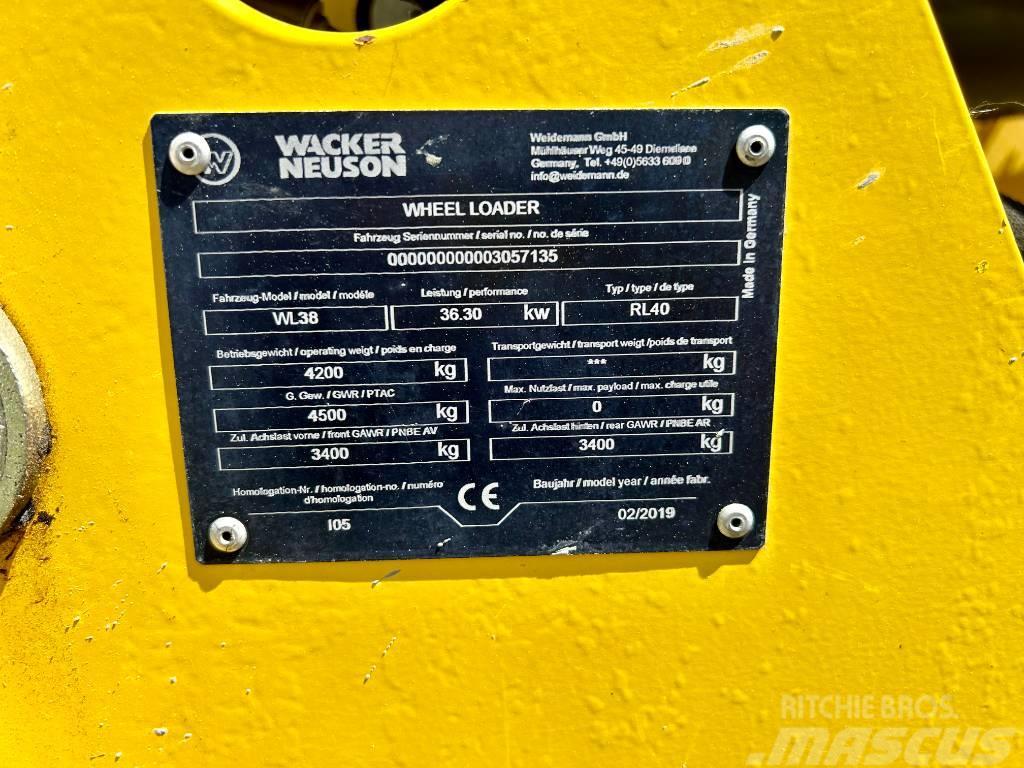 Wacker WL 38 Cargadoras sobre ruedas