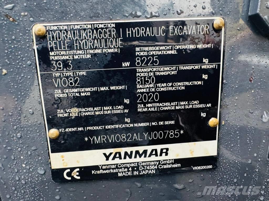 Yanmar Vio 82 Excavadoras 7t - 12t