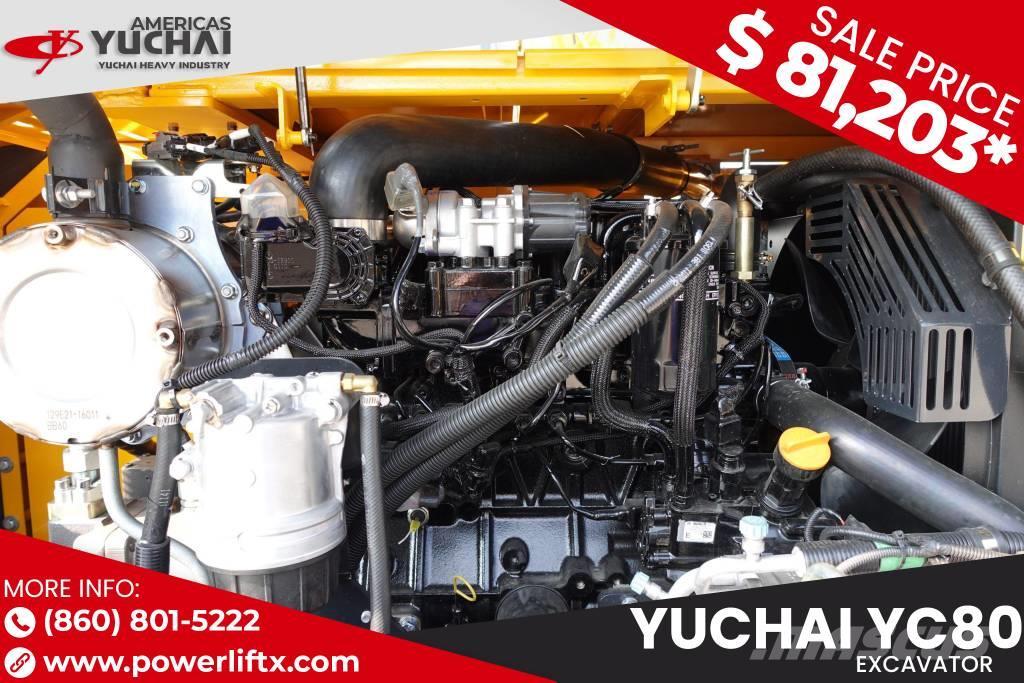 Yuchai YC80 Excavadoras sobre orugas