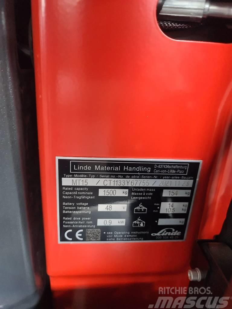 Linde MT15 Carretillas de horquilla eléctrica