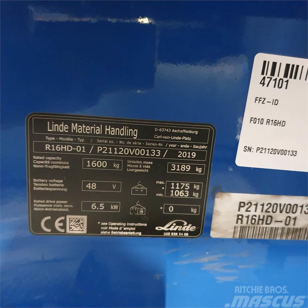 Linde R16HD Montacargas de alcance de gran altura