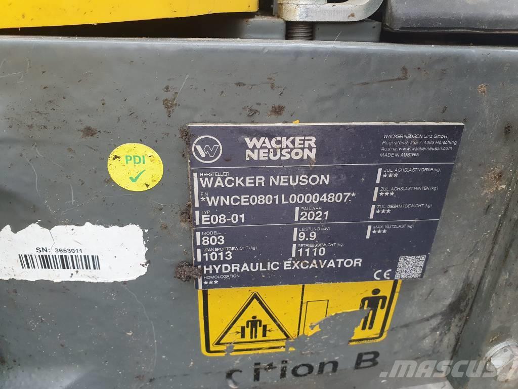 Wacker Neuson 803 Excavadoras sobre orugas