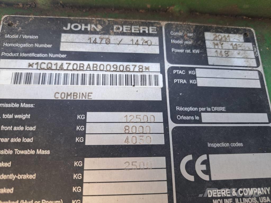 John Deere 1470 Cosechadoras combinadas