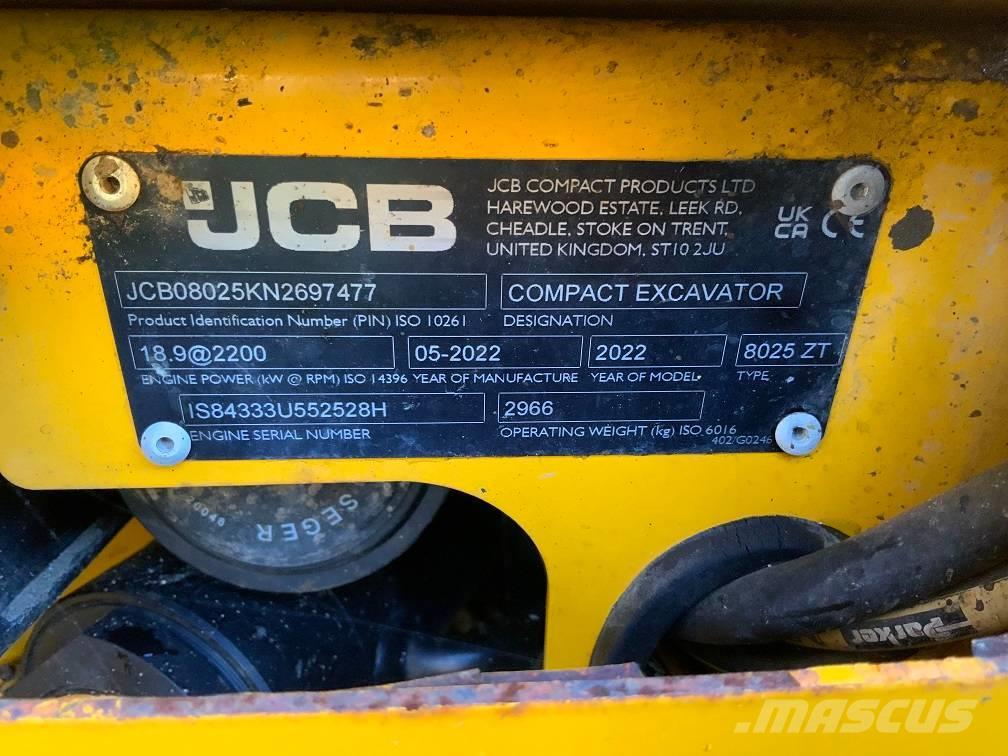 JCB 8025 ZTS Miniexcavadoras