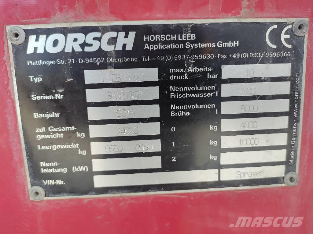 Horsch Leeb 8GS Pulverizadores arrastrados