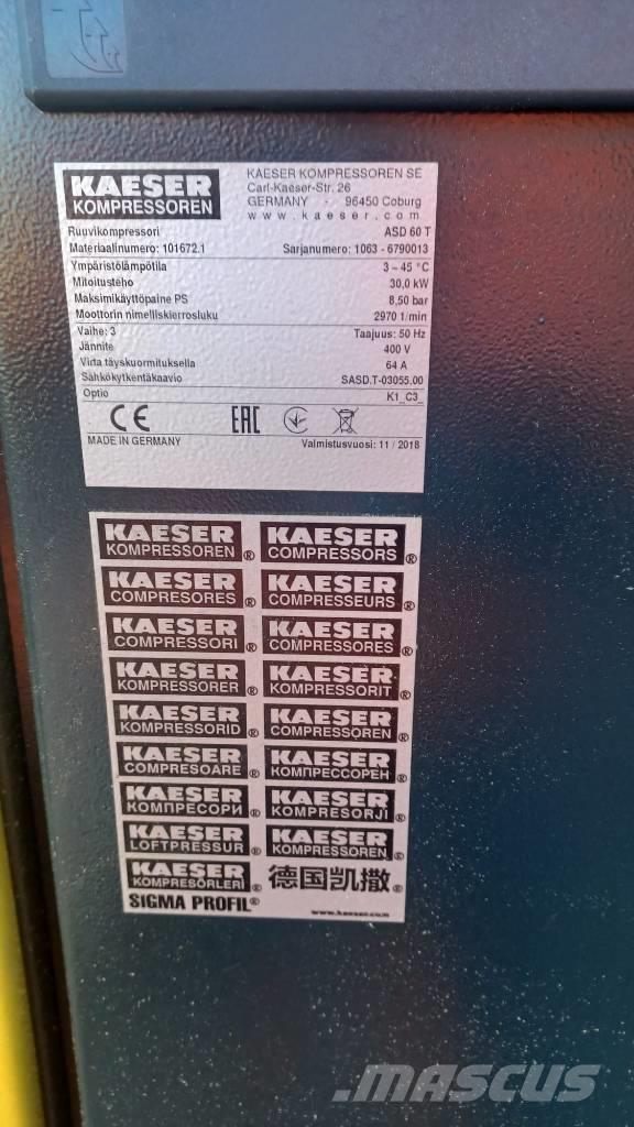 Kaeser ASD 60T Compresoras