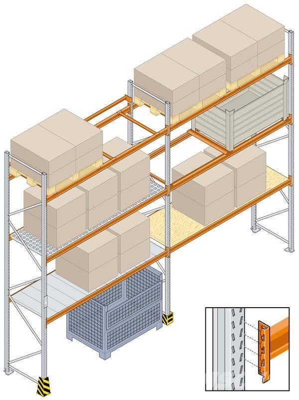  Tegometall Hochregal Schwerlastregal Lagerregal 78 Estantes para paletas