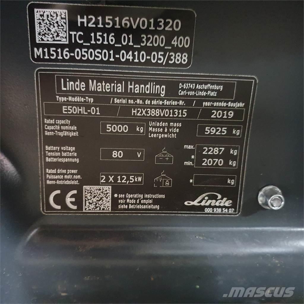 Linde E50HL Carretillas de horquilla eléctrica