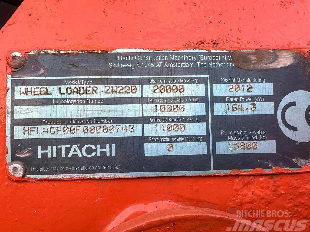 Hitachi ZW220 Cargadoras sobre ruedas