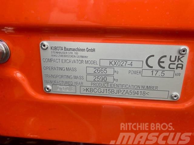 Kubota KX027-4 Miniexcavadoras