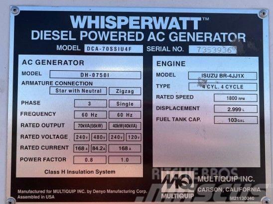 MultiQuip DCA70SSIU4F Generadores diésel