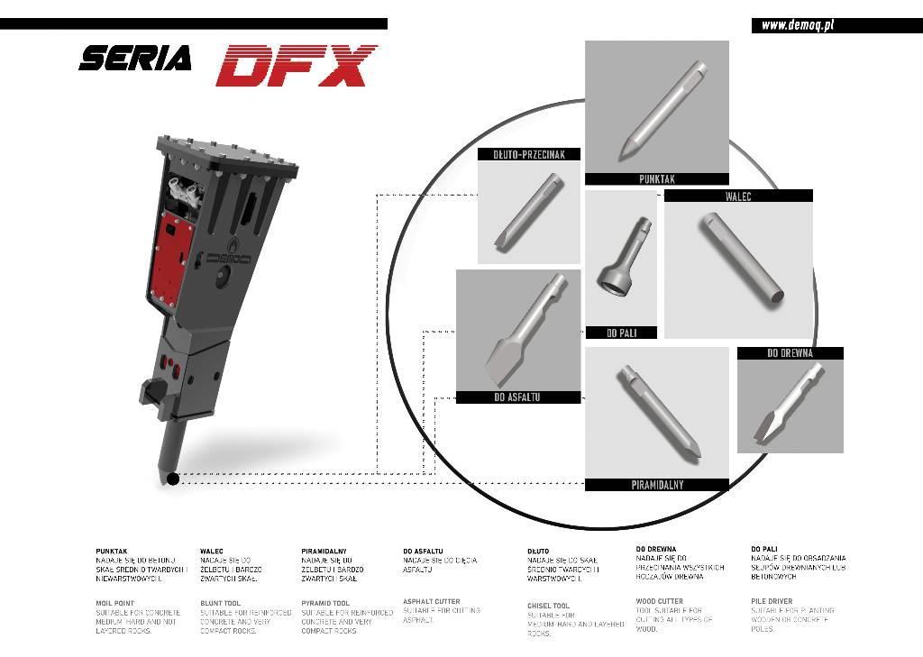  DEMOQ DFX5000 Martillos hidráulicos