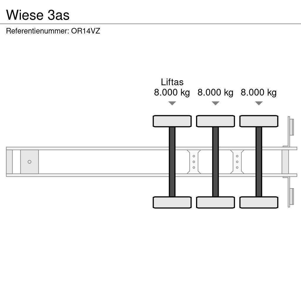 Wiese 3as Semirremolques de plataformas planas/laterales abatibles