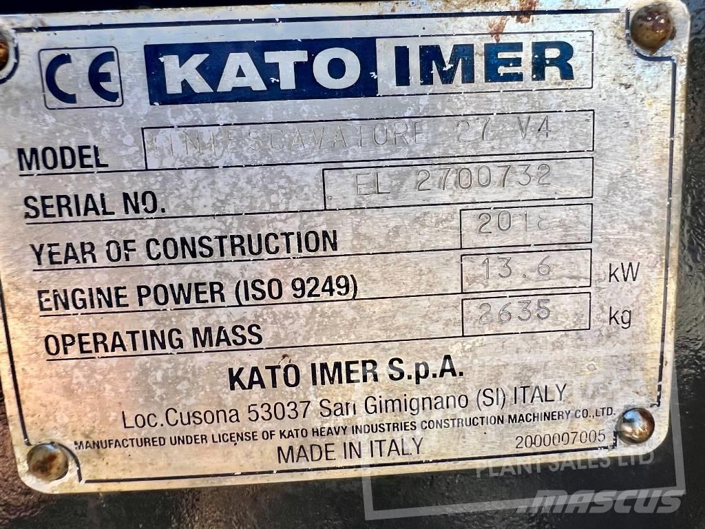 Kato HD27V4 Miniexcavadoras