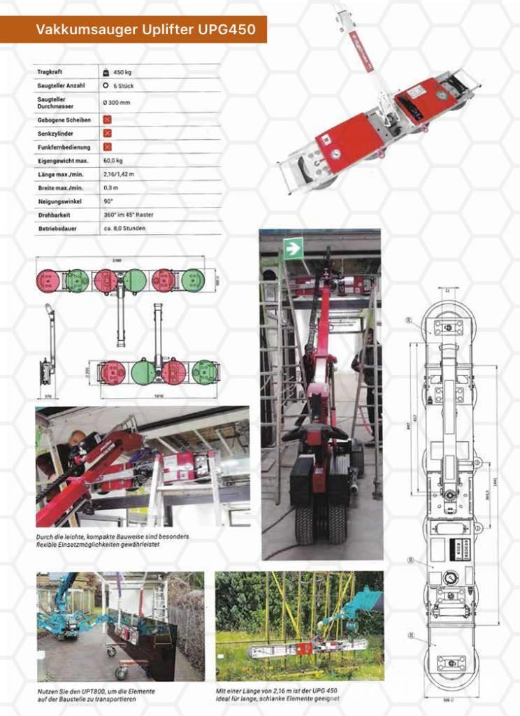  Uplifter Vakkumsauger UPG450 Piezas y equipos para grúas