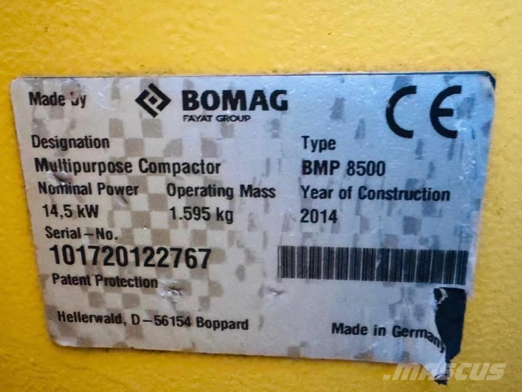 Bomag BMP 8500 Rodillos de doble tambor