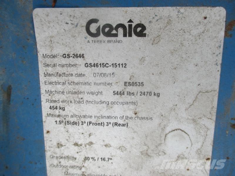 Genie GS 2646 Plataformas tijera