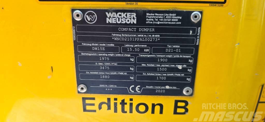 Wacker Neuson DW15e Vehículos compactos de volteo