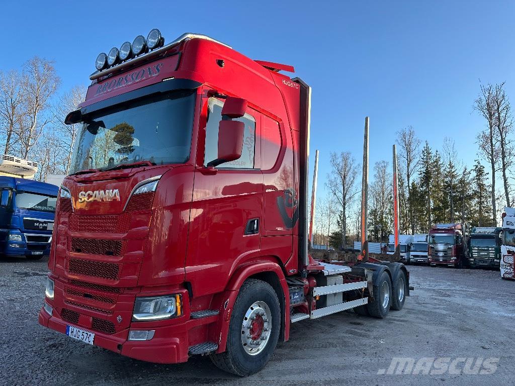 Scania S580B6X4NB Timmerbilar Transportes de madera