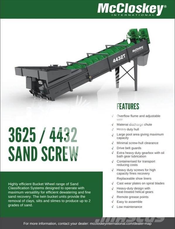 McCloskey MWS3625T Machacadoras