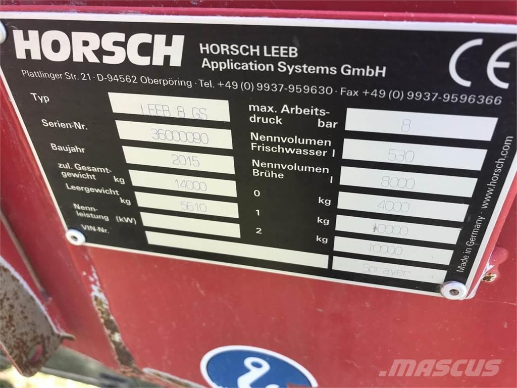 Horsch 8GS Pulverizadores arrastrados