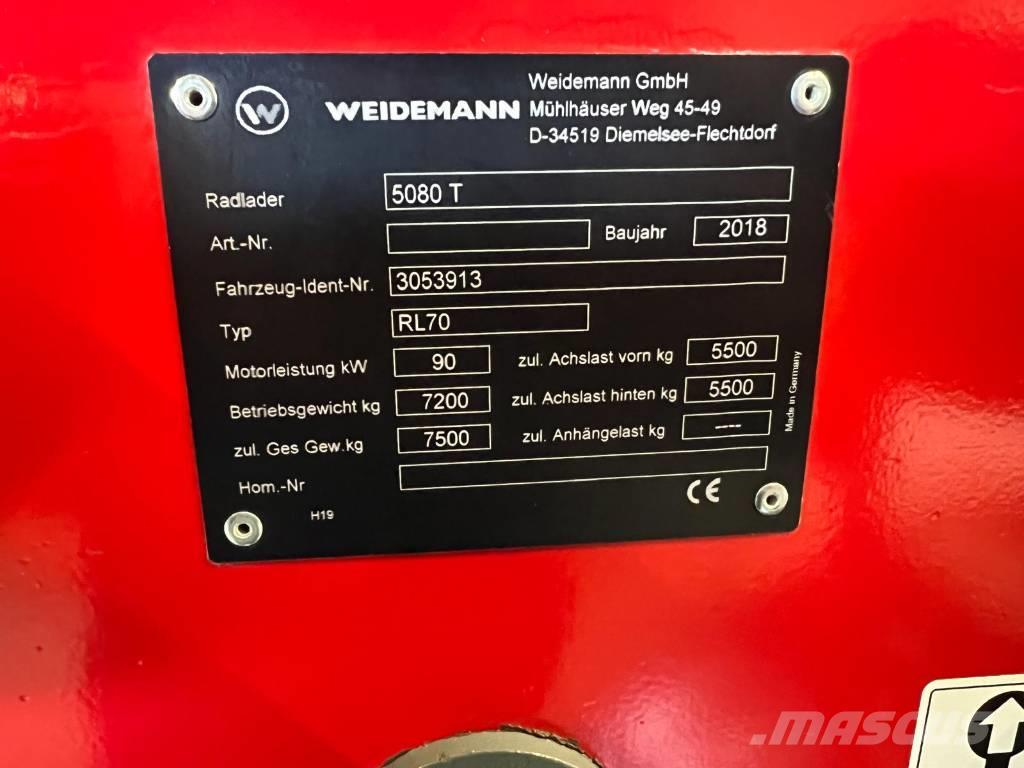 Weidemann 5080T Manipuladores telescópicos agrícolas