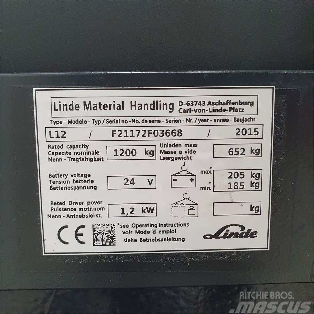 Linde L12 Montacargas manual