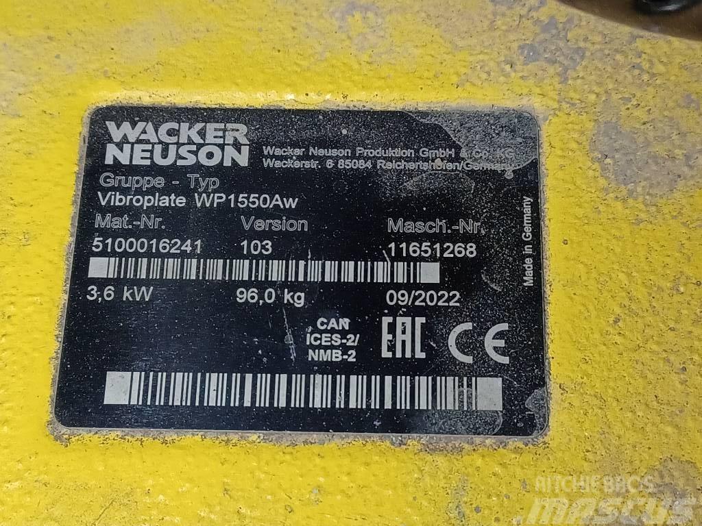 Wacker Neuson WP1550Aw Placas compactadoras