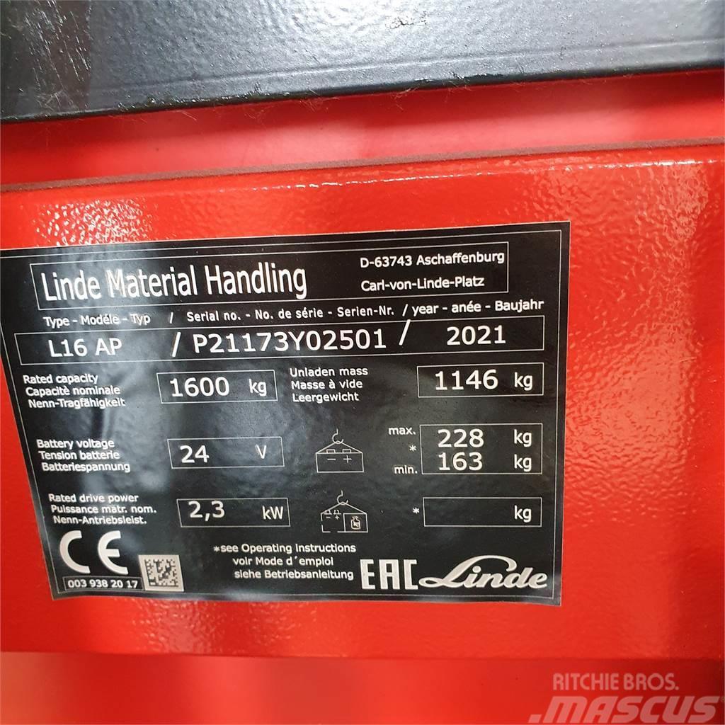 Linde L16APi Montacargas manual