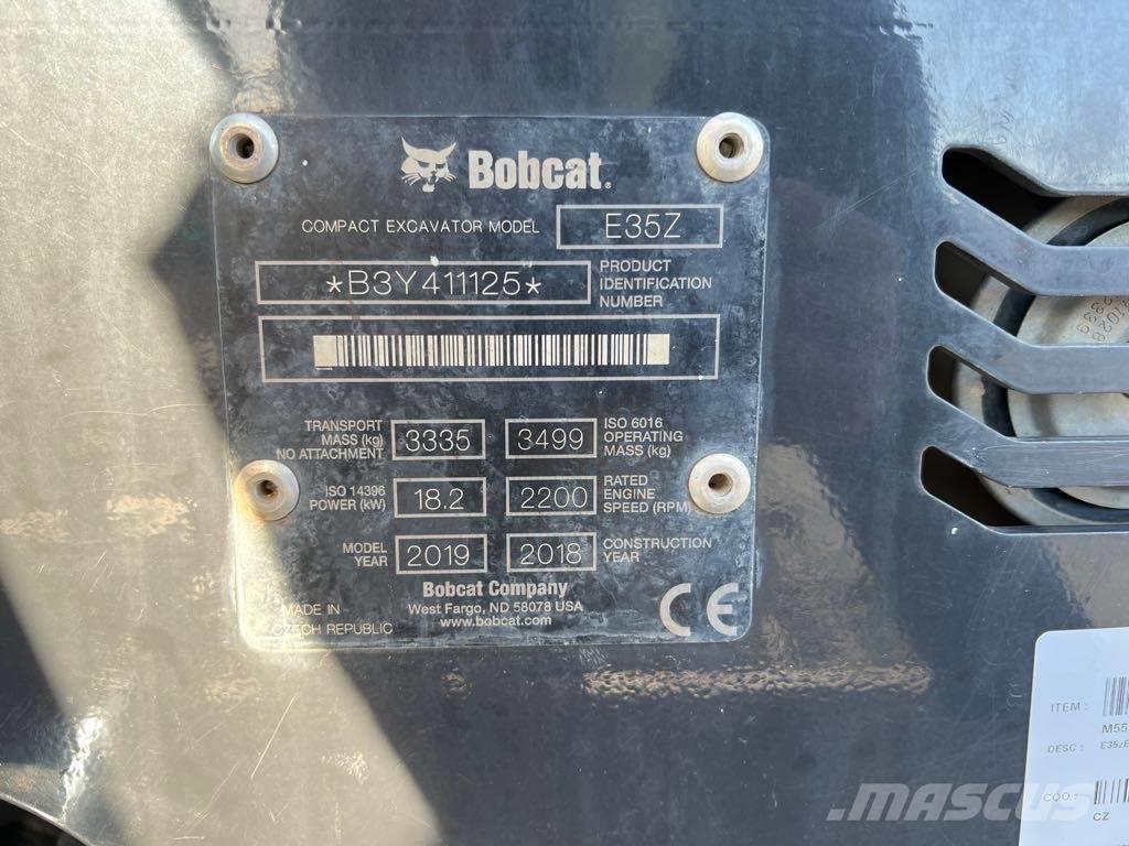 Bobcat E35Z Excavadoras sobre orugas