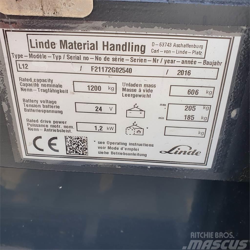 Linde L12 Montacargas manual