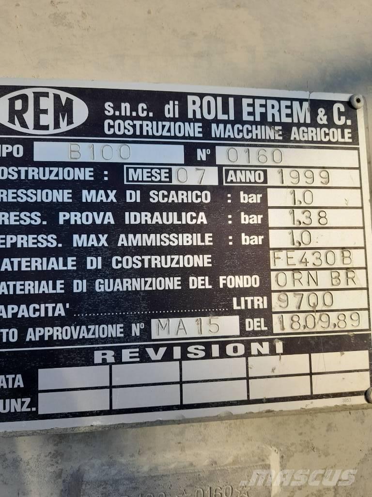 REM RB100 Tanques para abono líquido