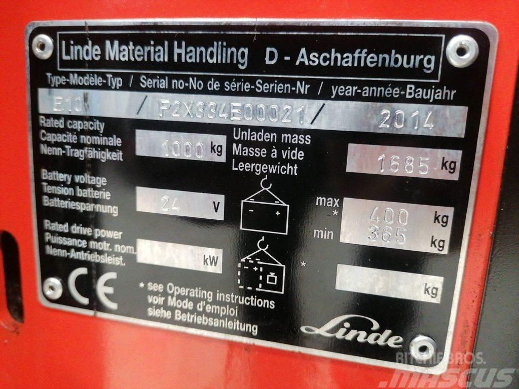 Linde E10 Carretillas de horquilla eléctrica