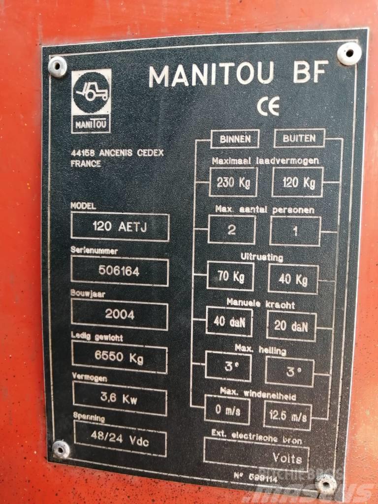 Manitou 120 AETJ3D Plataformas con brazo de elevación manual