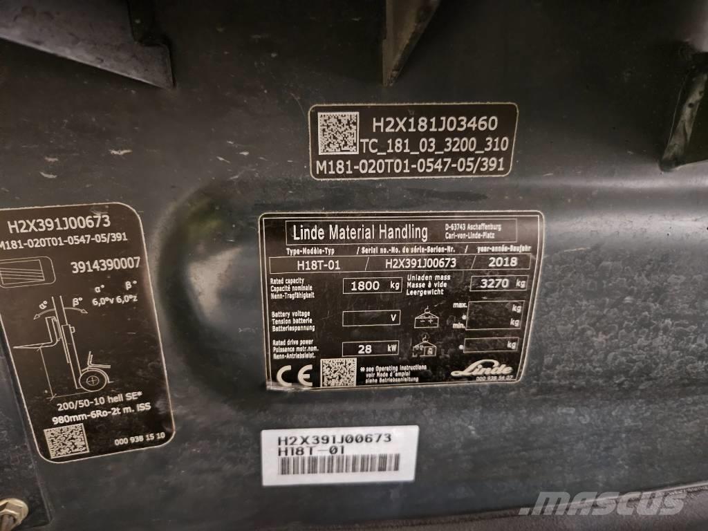 Linde H18T Camiones LPG