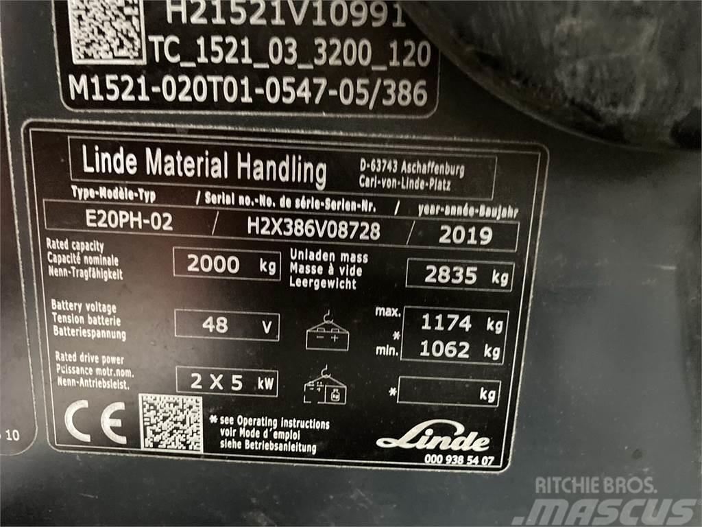 Linde E20PH Carretillas de horquilla eléctrica