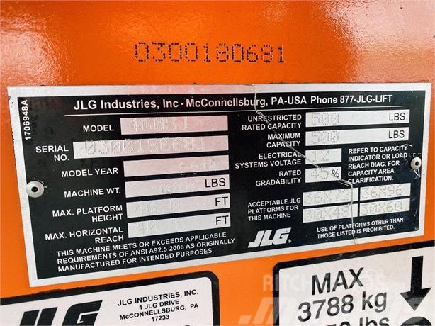 JLG 460 SJ Plataformas con brazo de elevación telescópico