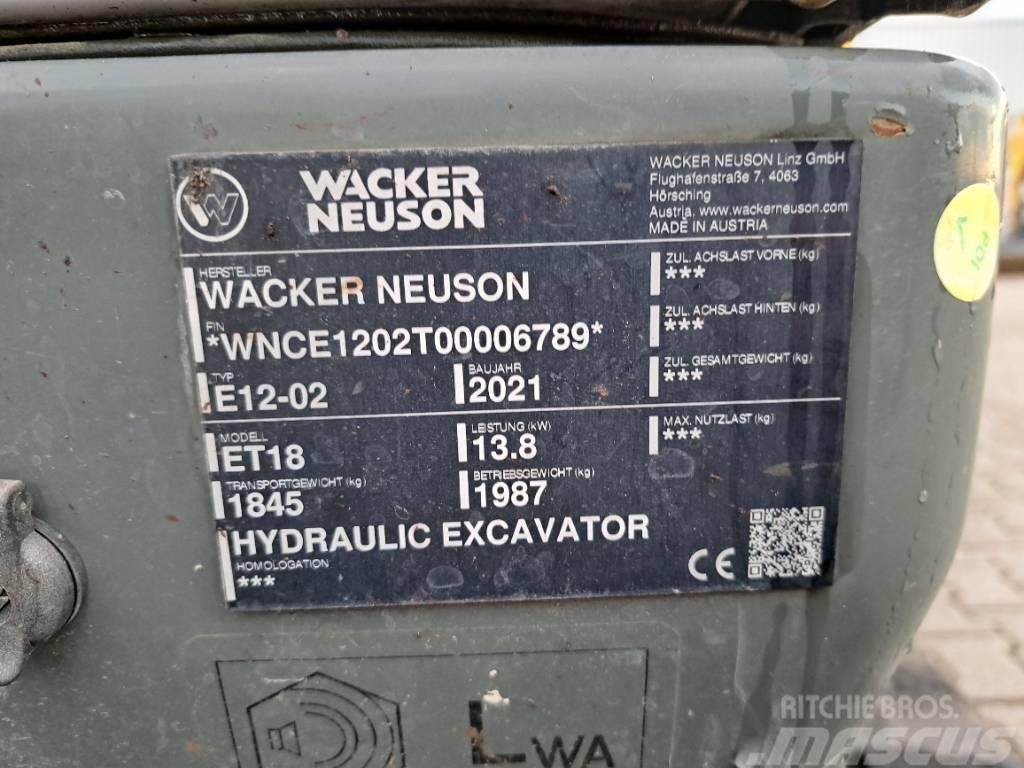 Wacker Neuson ET18 Excavadoras sobre orugas